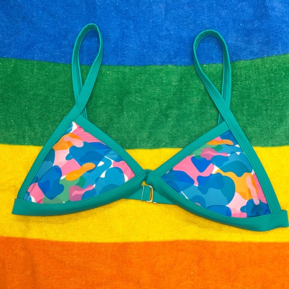 Serena Kaleidoscope Triangle Bikini Top - Picture 8 of 10